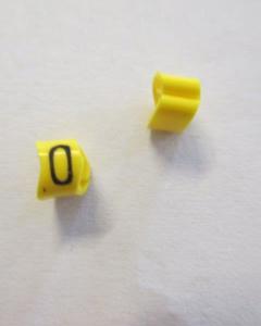 Cable noticeable clip 1-3 yellow/black 0   diameter 2.5-5mm